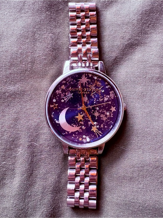 OLIVIA BURTON Accessories - Rare Olivia Burton Celestial Star & Moon Silver Watch
